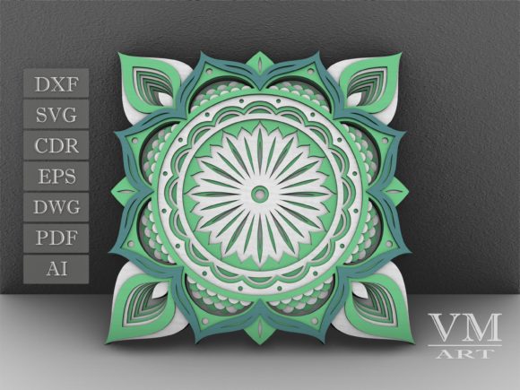Download Flower Mandala SVG, Layered Mandala SVG - Mandala svg Collection