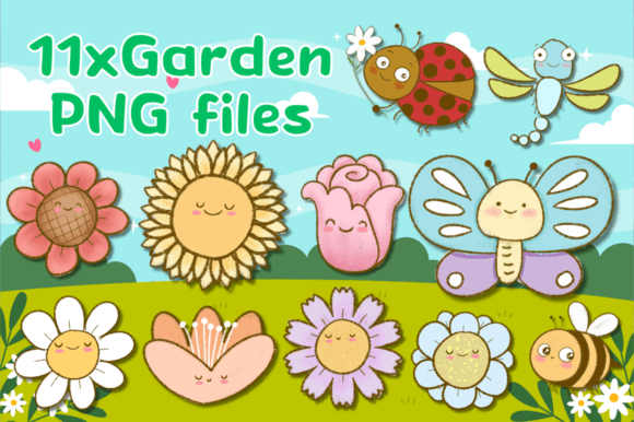 Download 11xCute Garden Theme Clipart Bundle - Garden theme Collection
