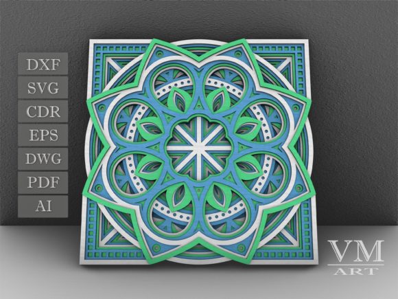 Download Flower Mandala SVG, Layered Mandala SVG - Mandala svg Collection