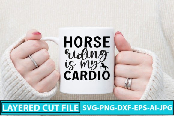 Download Horse Riding is My Cardio SVG Cut File - Horse riding Collection