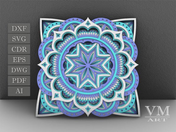 Download Flower Mandala SVG, Layered Mandala SVG - Mandala svg Collection