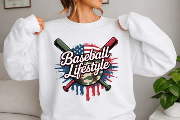 Download Baseball Lifestyle USA Patriotic Design - Lifestyle Collection