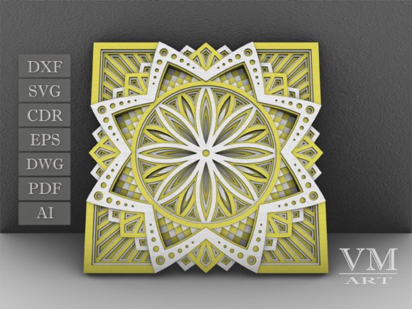 Download Flower Mandala SVG, Layered Mandala SVG - Mandala svg Collection