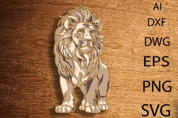 Download Lion Layered Mandala Svg LASER CUT FILES - Mandala svg Collection